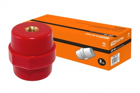 TDM ELECTRIC SQ0807-0004 Изолятор SM40 силовой Н40хD40хМ8мм TDM